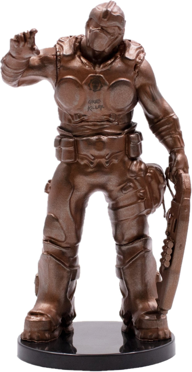 gears of war statue Gears of War Clayton Carmine Vinyl Bronze Statue – Gaming Outfitters