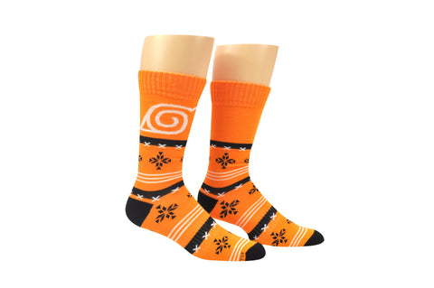 Naruto Pattern Athletic Crew Socks