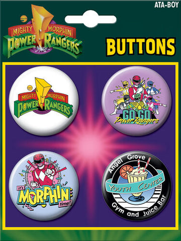 Mighty Morphin Power Rangers Button Set