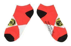 Power Rangers Red Ranger Ankle Socks - Gaming Outfitters