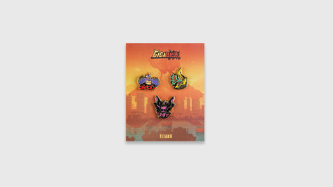 GigaBash Titans Pin Set