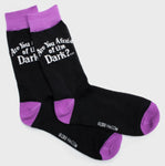 Are You Afraid of the Dark? Glow in the Dark Crew Socks