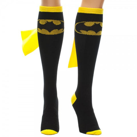 Batgirl Knee High Socks With Cape - Gaming Outfitters