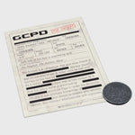 Batman GCPD Two-Face Prop Evidence Card