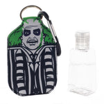 Beetlejuice Hand Sanitizer Bottle Holder Keychain