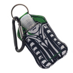 Beetlejuice Hand Sanitizer Bottle Holder Keychain