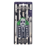 Beetlejuice Hand Sanitizer Bottle Holder Keychain