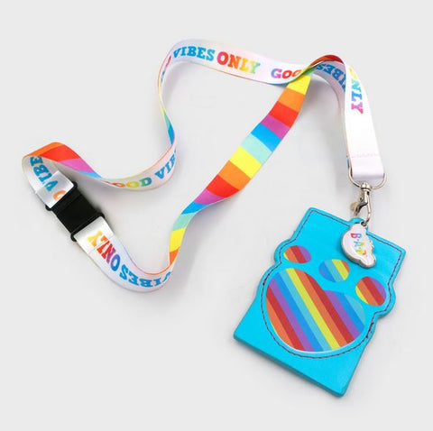 Build-A-Bear Rainbow Paw Lanyard