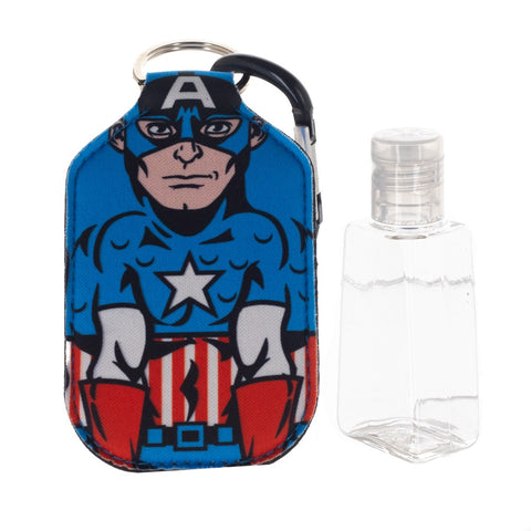 Captain America Hand Sanitizer Bottle Holder Keychain