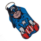 Captain America Hand Sanitizer Bottle Holder Keychain