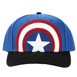 Captain America Logo Precurved Bill Snapback Hat