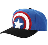 Captain America Logo Precurved Bill Snapback Hat