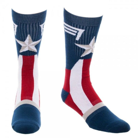 Captain America Costume Crew Sock - Gaming Outfitters
