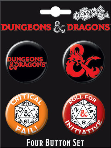 Dungeons & Dragons Button Set