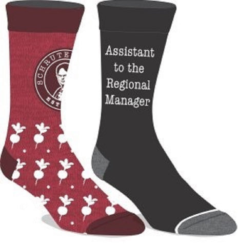 The Office Dwight Schrute 2 Pack Crew Socks