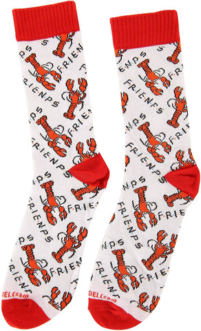 Friends Lobster Pattern Crew Socks