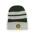 Harry Potter Slytherin Premium Striped Beanie With Crest Patch