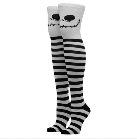 The Nightmare Before Christmas Jack Skellington Thigh High Socks