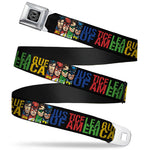 Justice League Multicolor Belt - Gaming Outfitters