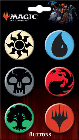 Magic The Gathering Mana Button Set