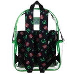 Minecraft Creeper Clear Backpack w/ Removable Pouch