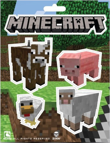 Minecraft Animals Sticker Pack - Gaming Outfitters