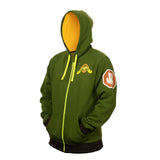 Overwatch Orisa Zip-Up Hoodie