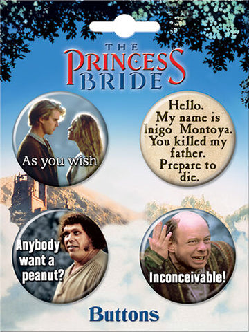 The Princess Bride Button Set