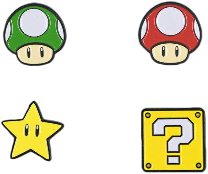 Super Mario Bros. Item Pins – Gaming Outfitters