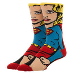 Supergirl Character Crew Socks