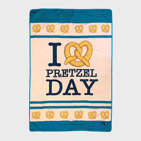 The Office Pretzel Day Picnic Throw Blanket