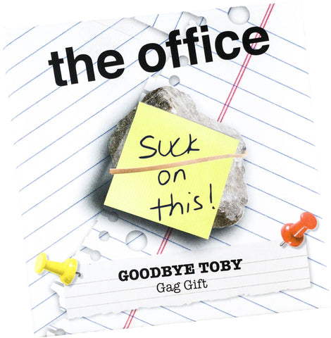 The Office "Suck On This!" Rock Goodbye Toby Vinyl Gag Gift