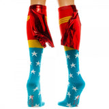 Wonder Woman Knee High Sock With Shiny Cape - Gaming Outfitters