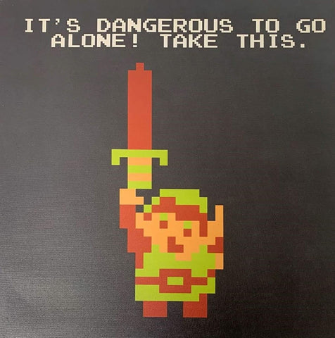 The Legend of Zelda It's Dangerous To Go Alone! Canvas Print