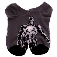 The Punisher Gray Ankle Socks - Gaming Outfitters